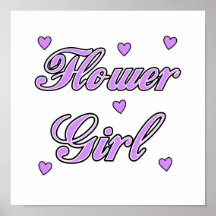 Corazones del boda del florista posters