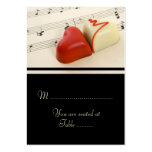 Corazones del boda fijados tarjeta de visita