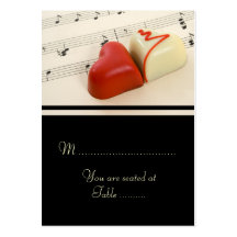 Corazones del boda fijados tarjeta de visita