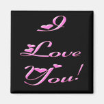 Corazones del bonito de You* del amor del *I Iman De Frigorífico