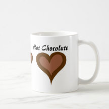 Corazones del chocolate caliente… taza