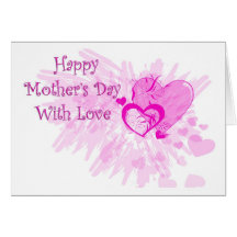 Corazones del día de madre tarjetas