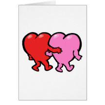 Corazones del el día de San Valentín Tarjeton