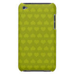 Corazones del verde iPod touch cárcasa