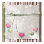 Corazones e invitación de las estrellas
