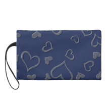 Corazones en bolso azul, wristy