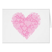Corazones endurecidos tarjeta