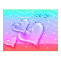 Corazones especiales - postal