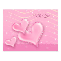 Corazones especiales - postal