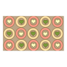 Corazones felices tarjeta de negocio