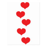 corazones flotantes postales