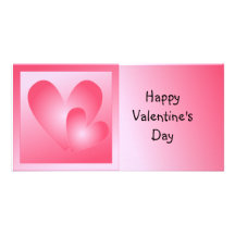 Corazones lindos del rosa y blancos tarjeta personal