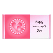 Corazones lindos del rosa y blancos tarjetas personales
