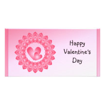 Corazones lindos del rosa y blancos tarjetas personales