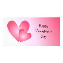 Corazones lindos del rosa y blancos tarjetas fotograficas 