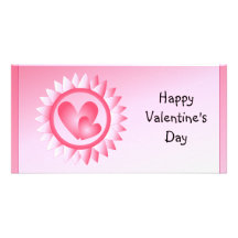 Corazones lindos del rosa y blancos tarjeta personal