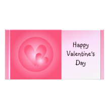 Corazones lindos del rosa y blancos plantilla para tarjeta de foto