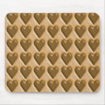 Corazones - mantequilla de cacahuete del chocolate alfombrilla de ratón