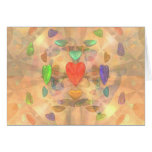 Corazones marcianos tarjeton