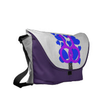 Corazones masculinos gay de la boda bolsas messenger