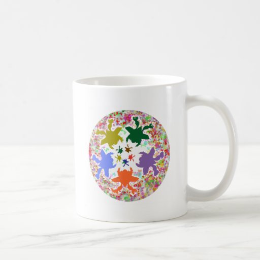Corazones minúsculos - danza acuática feliz de la  tazas