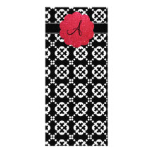 Corazones ornamentales negros del monograma diseños de tarjetas publicitarias