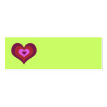 Corazones Placecards de la jerarquización Plantillas De Tarjetas De Visita
