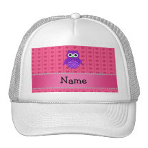Corazones púrpuras conocidos personalizados del ro gorras de camionero