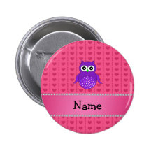 Corazones púrpuras conocidos personalizados del ro pins