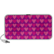 Corazones púrpuras y rosados de la MOD Altavoz De Viaje