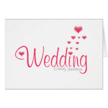 corazones que casan la invitación tarjeta