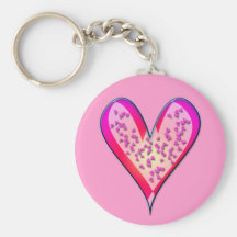CORAZONES RETROS DEL BAILE LLAVERO PERSONALIZADO