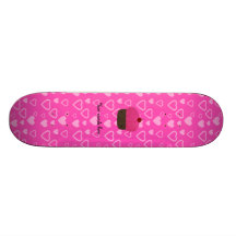 Corazones rosados del rosa de la magdalena del bri tabla de skate