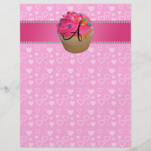 Corazones rosados del rosa de la magdalena del mon tarjetas publicitarias