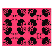 Corazones rosados y negros del tiroteo anuncio personalizado