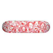 Corazones rosados y SugarSkulls Patines