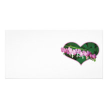 Corazones sangrantes en corazón tarjetas personales con fotos