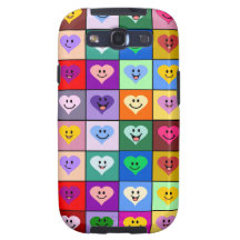 Corazones sonrientes coloridos