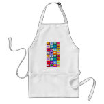 Corazones sonrientes multicolores delantales