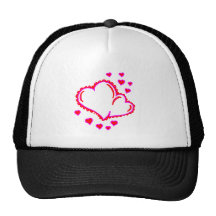 Corazones (sus nombres aquí) gorro