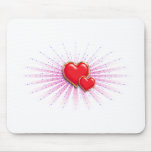 corazones tapetes de ratones