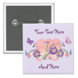 Corazones y gloria pins