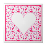 Corazones y teja de las flores