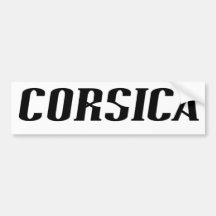 Córcega/Corse Etiqueta De Parachoque