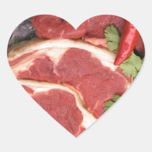 Cordero con el chile calcomania corazon