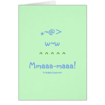 ¡(cordero) Mmaaa-maaa! Tarjeta