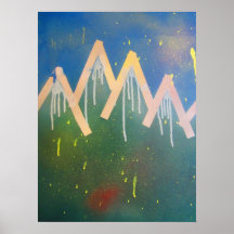 Cordillera 2 de la pintura de aerosol impresiones