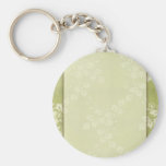 Cordón de la verde salvia llaveros personalizados