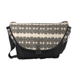 Cordón del nouveau del arte del vintage en negro bolsas de mensajeria
