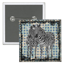 Cordón Zeb y botón del azul de Zenya Pin